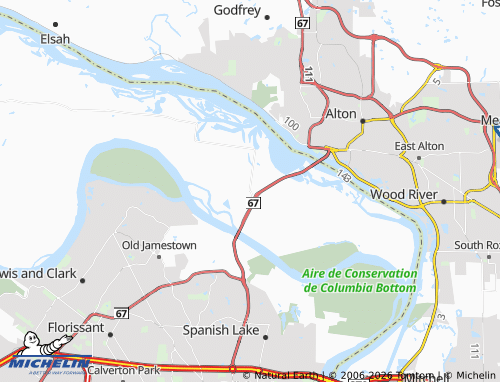 Mapa MICHELIN West Alton - ViaMichelin
