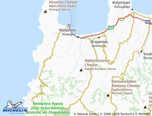 MICHELIN Polyrrinia map - ViaMichelin