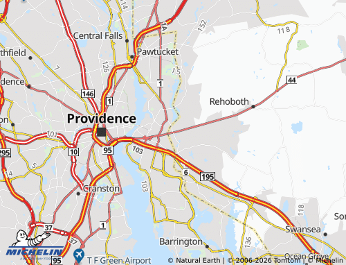 Mapa MICHELIN Seekonk - ViaMichelin
