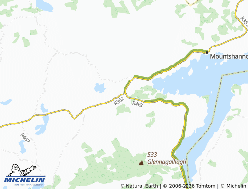 Carte MICHELIN Tuamgraney - ViaMichelin