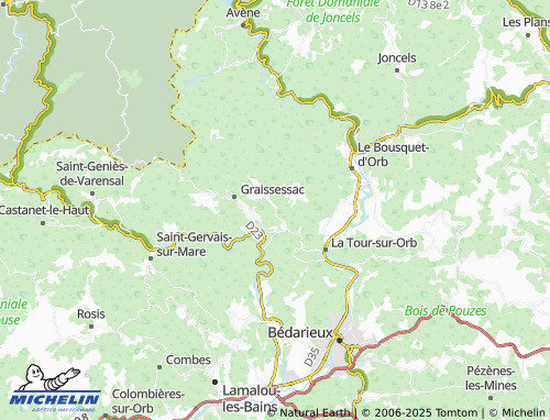 MICHELIN Camplong map - ViaMichelin