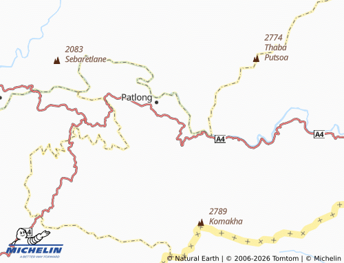MICHELIN Ha Seja-Namane map - ViaMichelin
