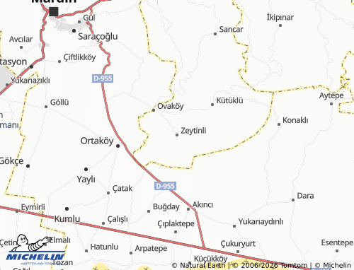 MICHELIN Zeytinli map - ViaMichelin