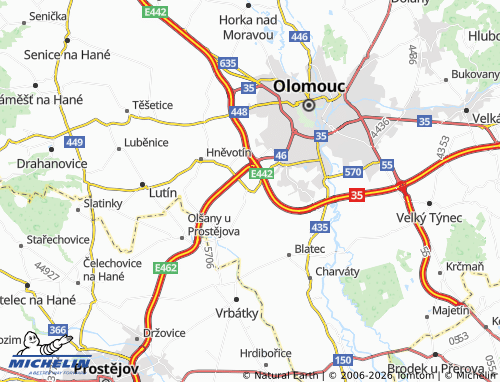 Mappa MICHELIN Nedvězí - ViaMichelin