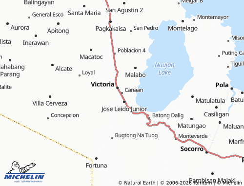 MICHELIN Canaan map - ViaMichelin