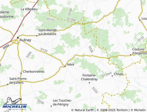 MICHELIN Les Éduts map - ViaMichelin