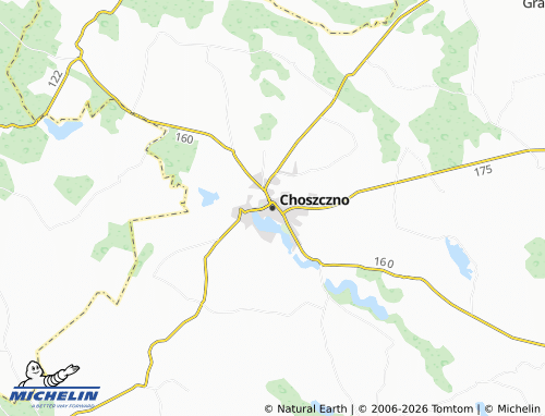 MICHELIN-Landkarte Choszczno - ViaMichelin
