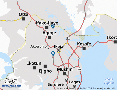 Mappa MICHELIN Ikeja Industrial Area - ViaMichelin