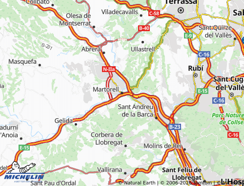 Carte MICHELIN Martorell - ViaMichelin