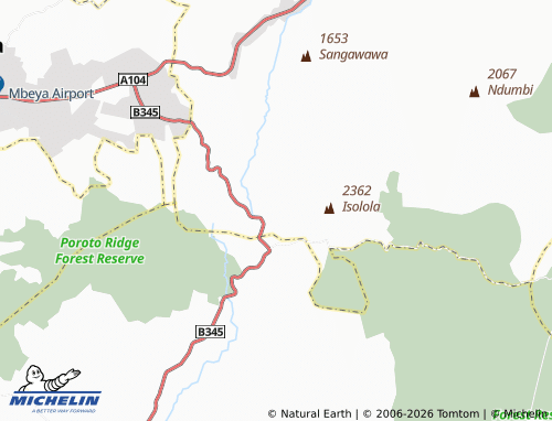 Mappa MICHELIN Njiapanda - ViaMichelin