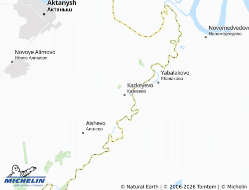 MICHELIN-Landkarte Kazkeyevo - ViaMichelin
