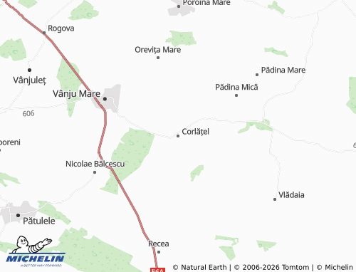 MICHELIN Corlățel map - ViaMichelin