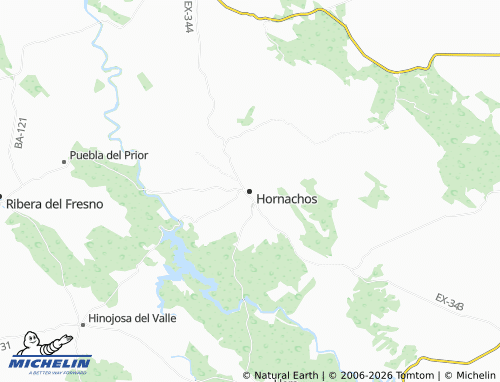 Mappa MICHELIN Hornachos - ViaMichelin