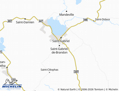 MICHELIN Saint-Gabriel-de-Brandon map - ViaMichelin