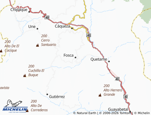 MICHELIN Fosca map - ViaMichelin