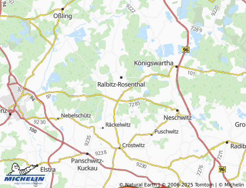 MICHELIN Naußlitz map - ViaMichelin