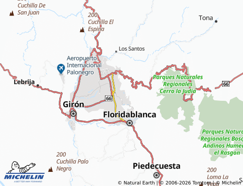 Mapa MICHELIN Lagos del Cacique - ViaMichelin