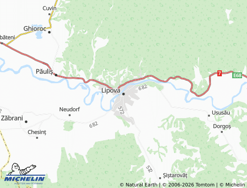 Mappa MICHELIN Lipova - ViaMichelin