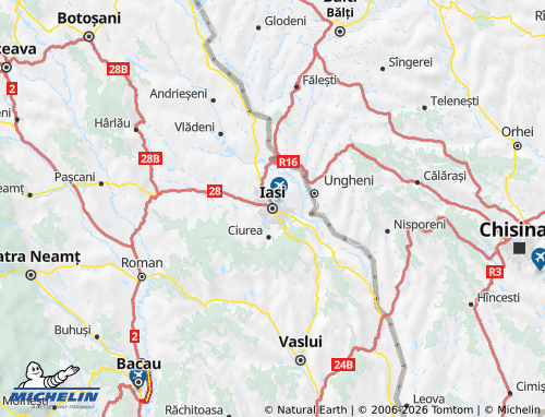 Mappa MICHELIN Iași - ViaMichelin
