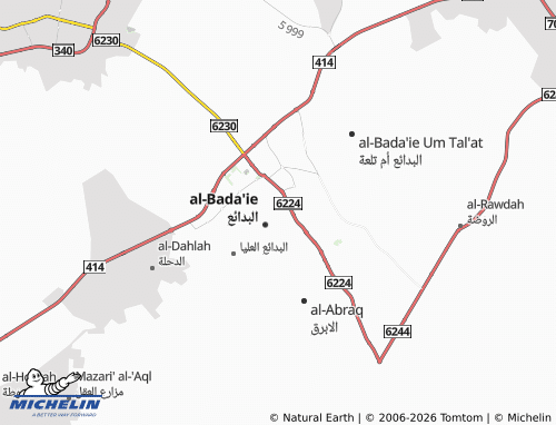 MICHELIN-Landkarte al-Rawdah - ViaMichelin