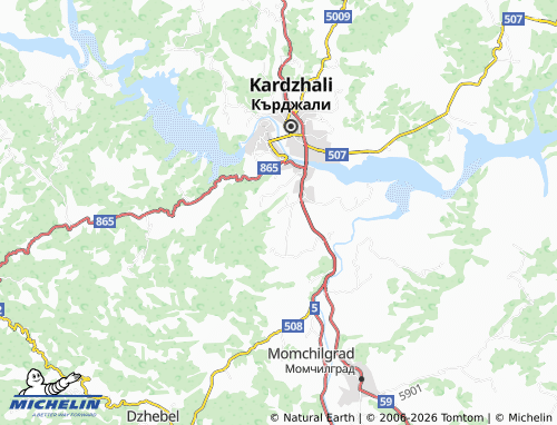 MICHELIN Opalchensko map - ViaMichelin