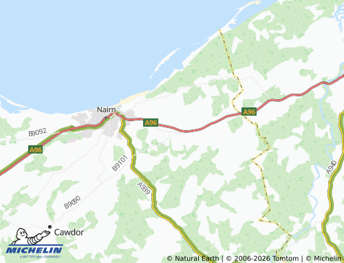 Mappa MICHELIN Auldearn - ViaMichelin