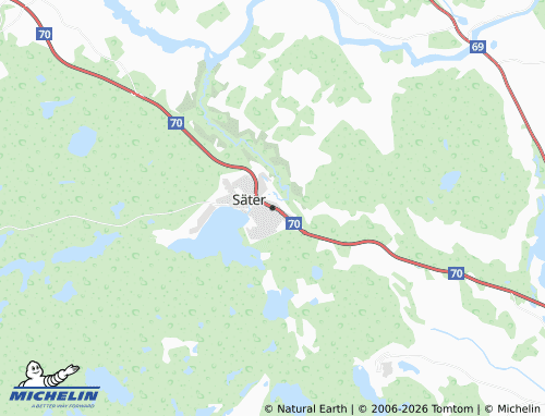 Carte MICHELIN Säter - ViaMichelin