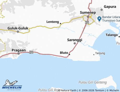 Carte MICHELIN Sera Timur - ViaMichelin
