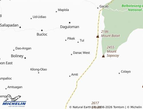 MICHELIN Danac West map - ViaMichelin