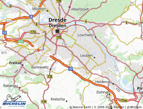 Mappa MICHELIN Leubnitz-Neuostra - ViaMichelin