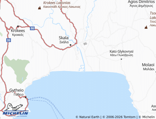 MICHELIN Leimonas map - ViaMichelin