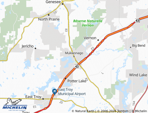 Mapa MICHELIN Mukwonago - ViaMichelin