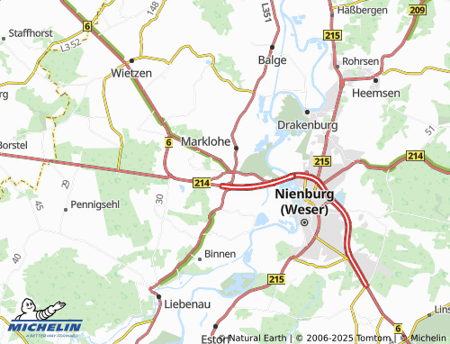 MICHELIN-Landkarte Lemke - ViaMichelin