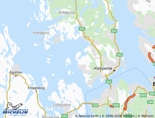 Mapa MICHELIN Hetlevik - ViaMichelin