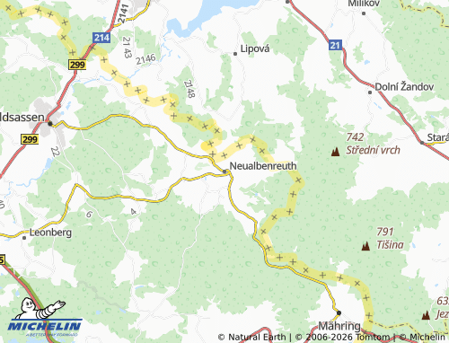 Mapa MICHELIN Neualbenreuth - ViaMichelin