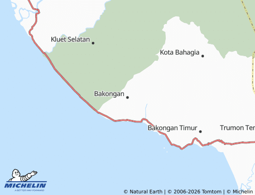 MICHELIN Bakongan map - ViaMichelin