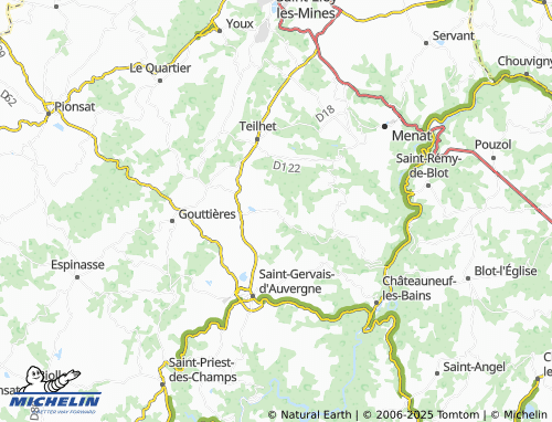 MICHELIN Sainte-Christine map - ViaMichelin