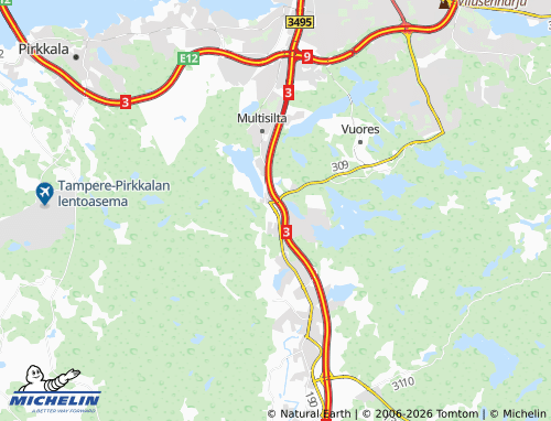 Carte MICHELIN Sääksjärvi - ViaMichelin