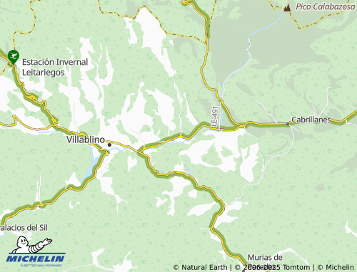 MICHELIN Villaseca de Laciana map - ViaMichelin