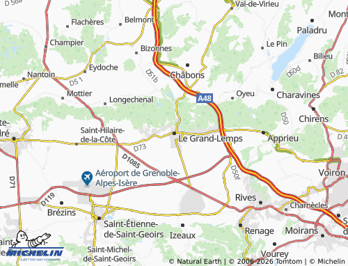 MICHELIN Le Grand-Lemps map - ViaMichelin