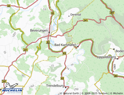 MICHELIN Würgassen map - ViaMichelin