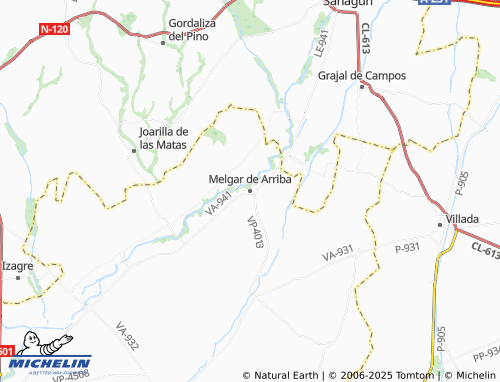 Mapa MICHELIN Melgar de Arriba - ViaMichelin
