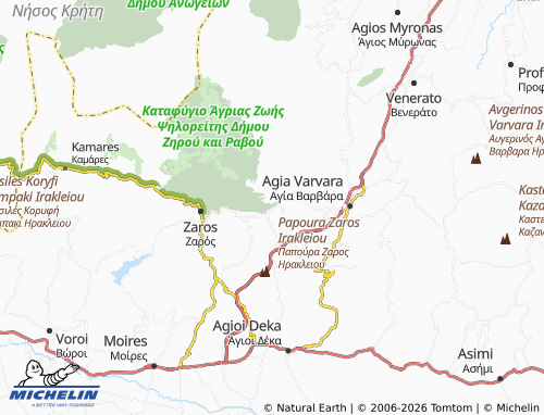 Mappa MICHELIN Gergeri - ViaMichelin