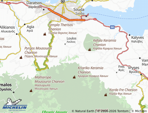 MICHELIN Thymia map - ViaMichelin