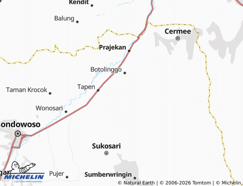MICHELIN-Landkarte Karanganyar - ViaMichelin