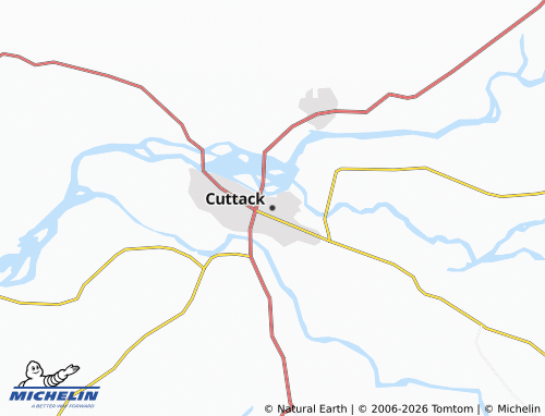 MICHELIN Cuttack map - ViaMichelin