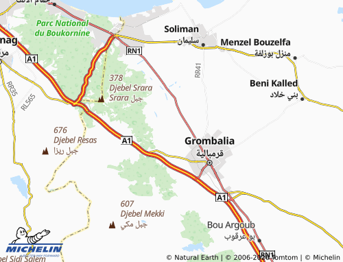 Mappa MICHELIN Hanqan - ViaMichelin