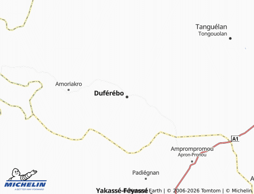 MICHELIN-Landkarte Duférébo - ViaMichelin