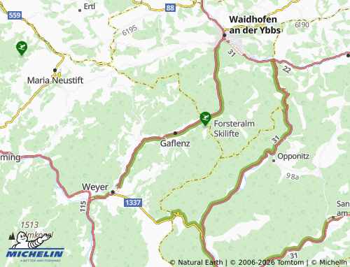 Mapa MICHELIN Gaflenz - ViaMichelin