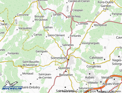 Mapa MICHELIN Salinelles - ViaMichelin